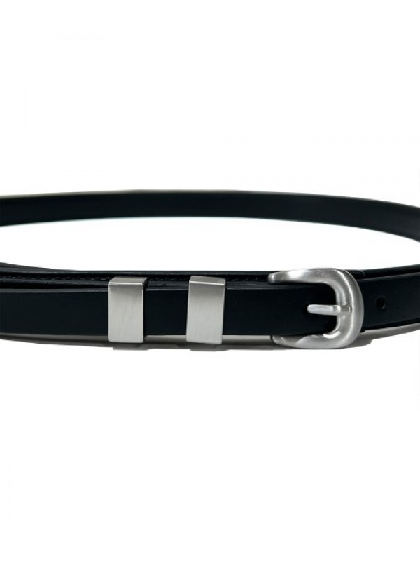 layered strap thin western belt