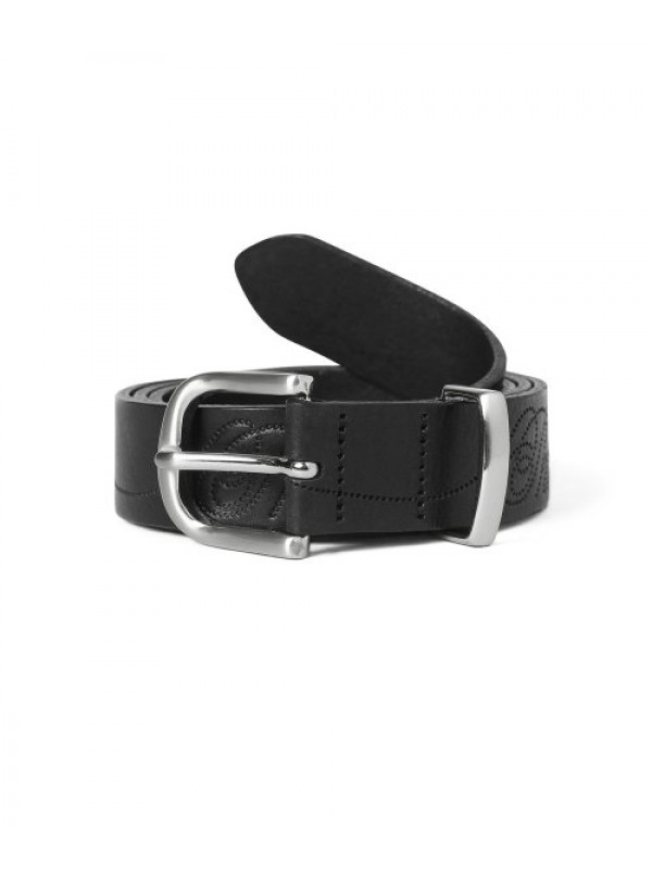 Dot Leather Belt Black