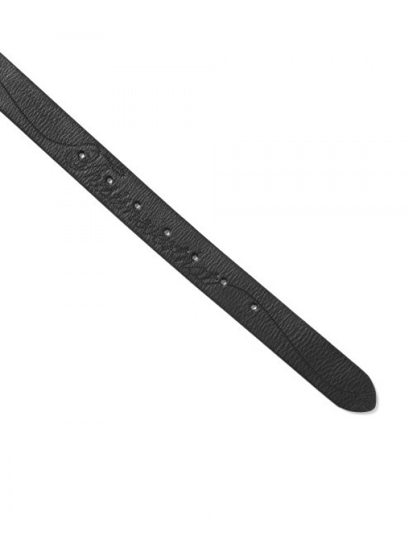 Dot Leather Belt Black