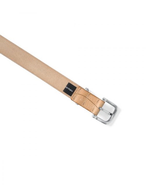 Dot Leather Belt Beige