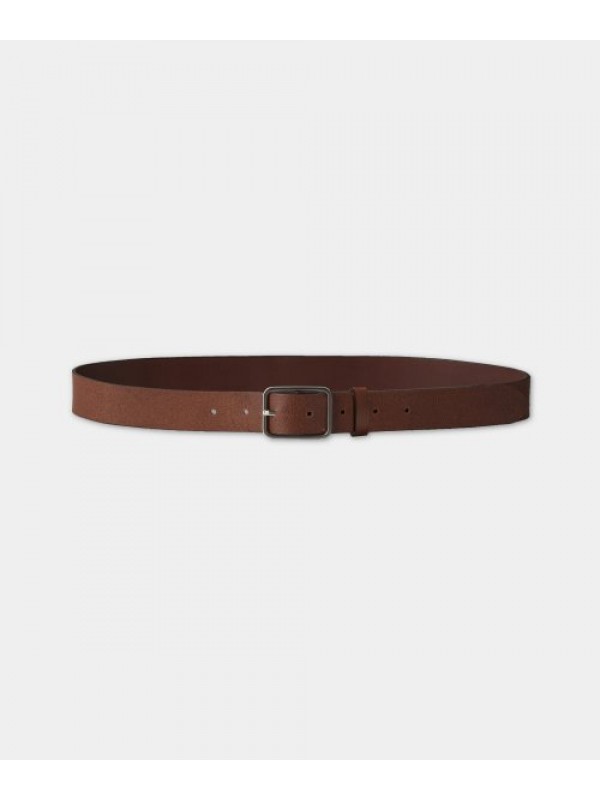 Pinbuckle Calfskin Belt (Brown)