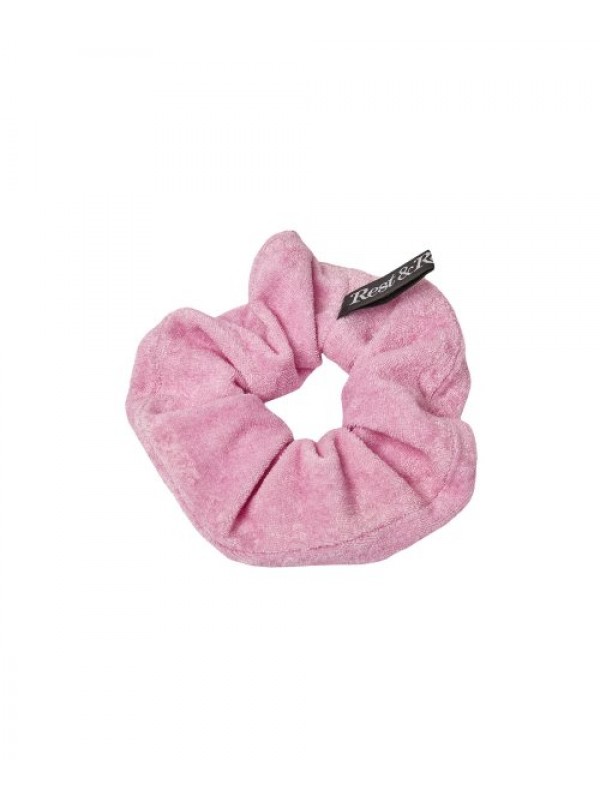 RR LOGO TERRY SCRUNCHIE PINK