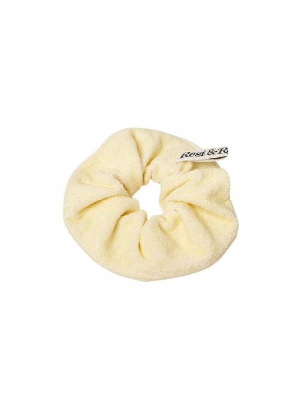 RR LOGO TERRY SCRUNCHIE LIGHT YELLOW