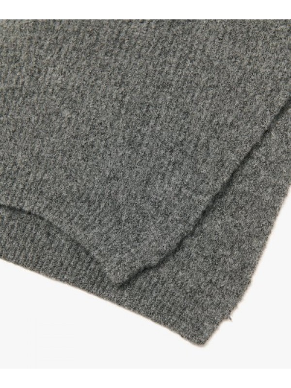 Wool Turtleneck Warmer - Charcoal