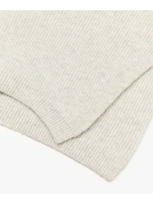 Wool Turtleneck Warmer - Gray