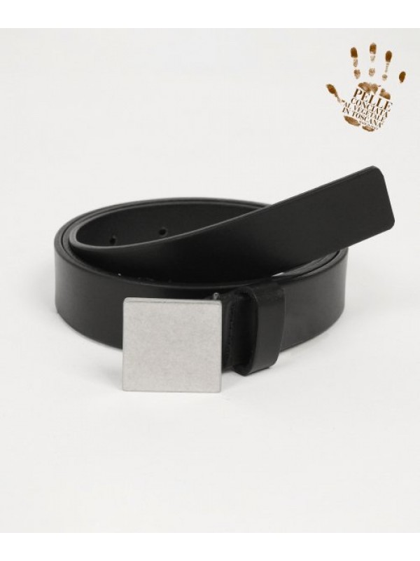 SQUARE STEEL HARD LEATHER BELT