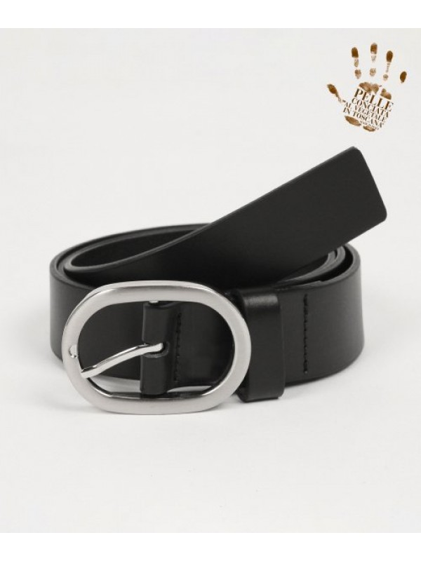 OVAL HARD LEATHER BELT