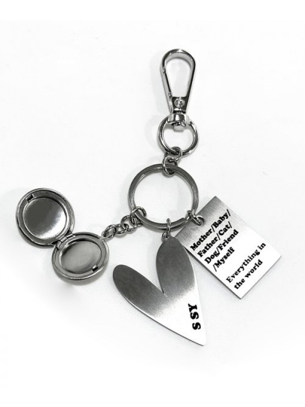 love pendant keyring