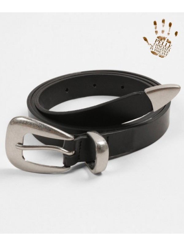 Simple Western Hard Leather Belt