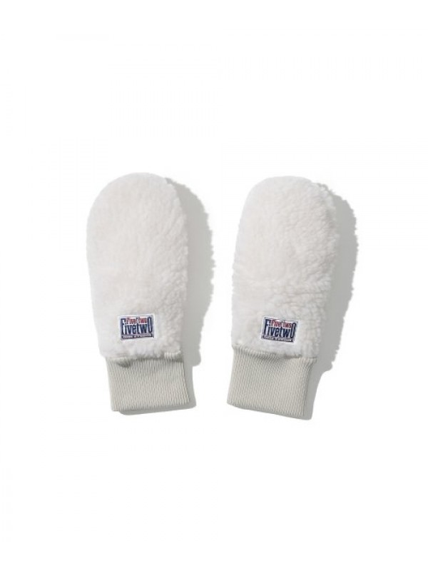 COZY SHERPA FLEECE MITTENS [IVORY]