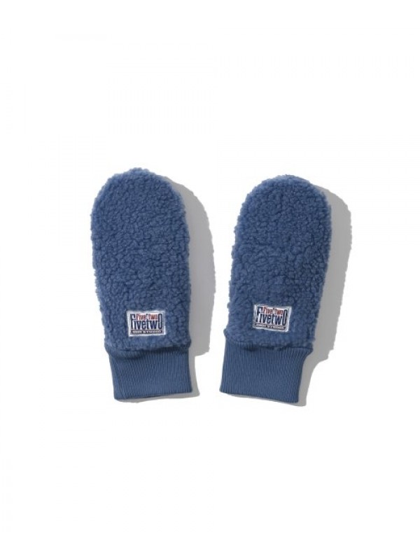 COZY SHERPA FLEECE MITTENS [BLUE]