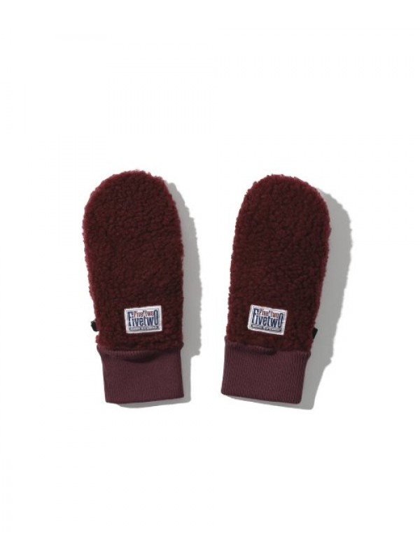 COZY SHERPA FLEECE MITTENS [PLUM]