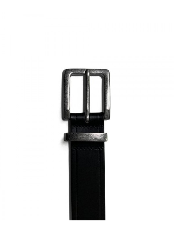 Minimal Square Hard Leather Belt