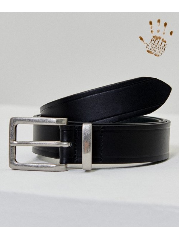 Minimal Square Hard Leather Belt