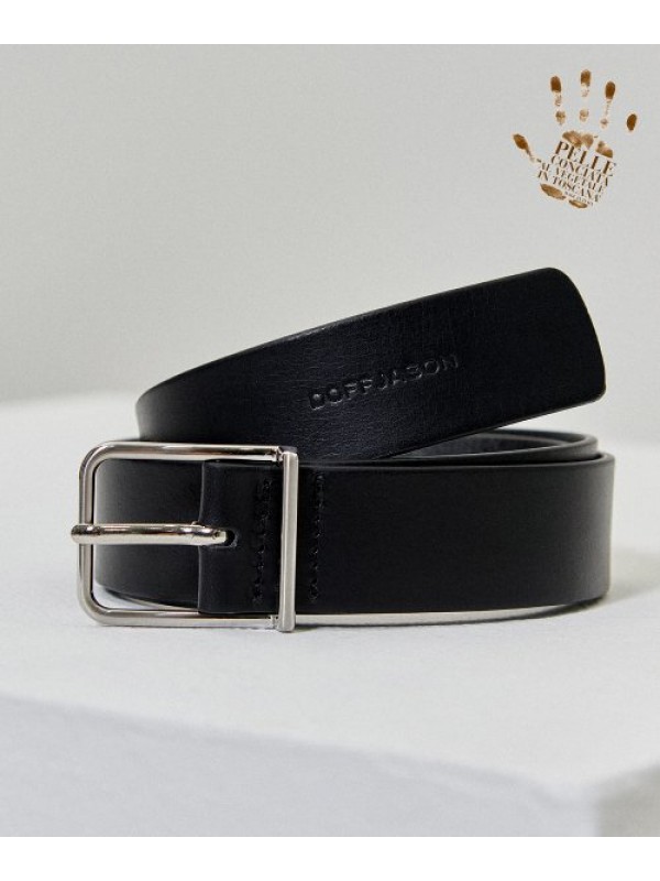 Simple Square Hard Leather Belt