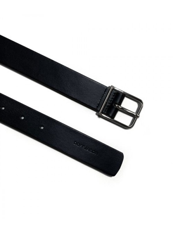 Simple Square Hard Leather Belt