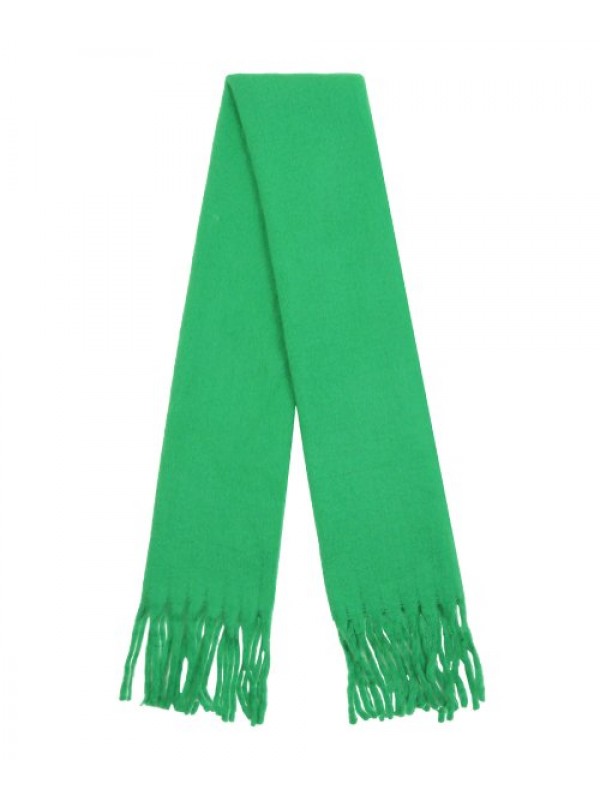 [UNISEX] Flower Dot embroidered Bold Scarf_Green