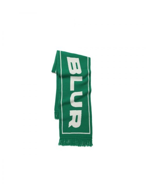 BLUR LOGO WOOL MUFFLER - GREEN